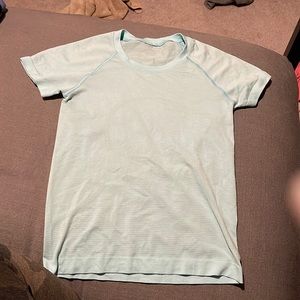Pale aqua lulu top